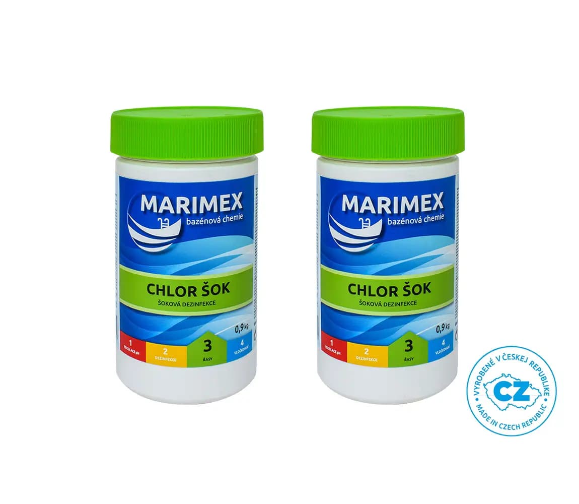 Marimex Chlor Šok 0,9 kg - sada 2 ks