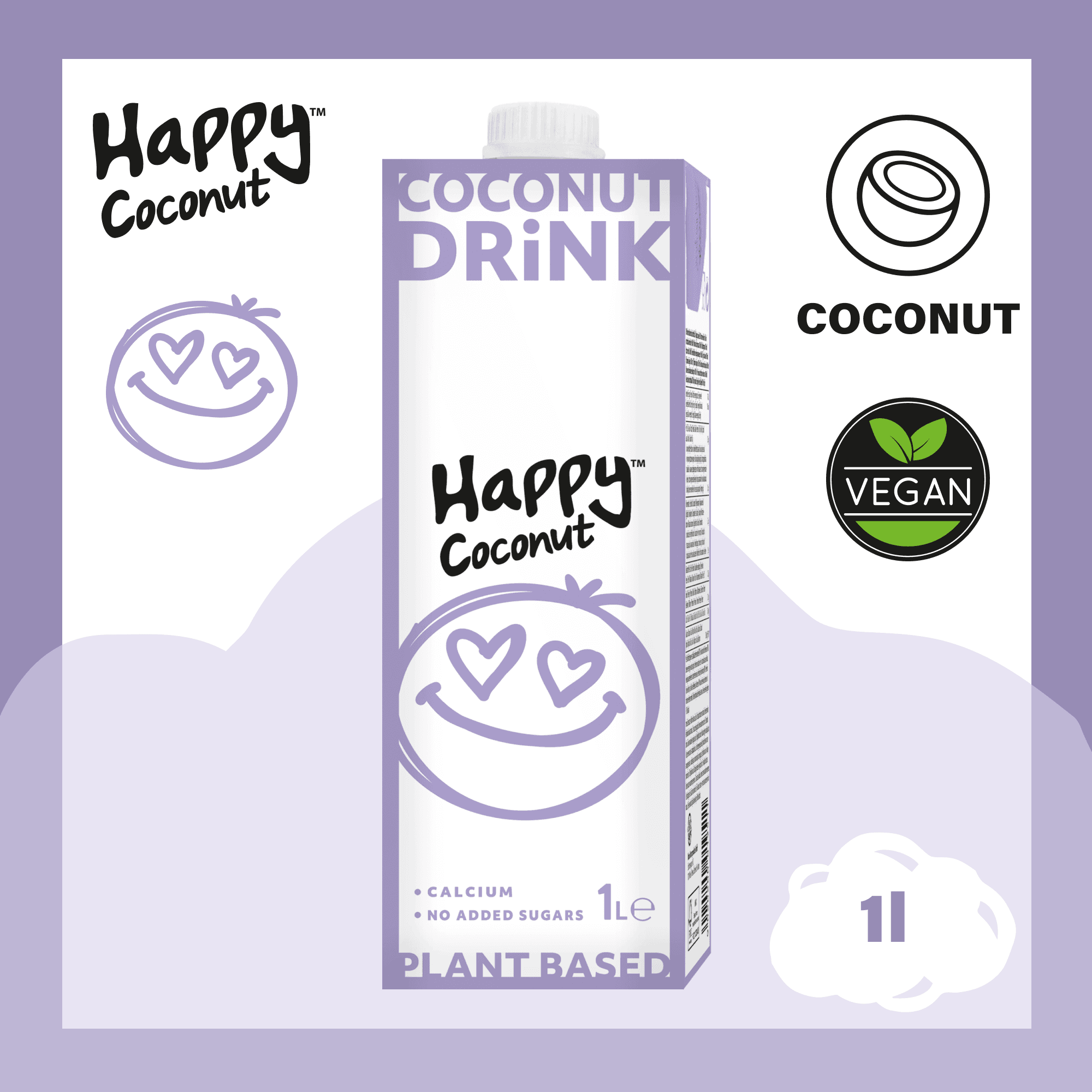HAPPY Kokosový nápoj (1 l)