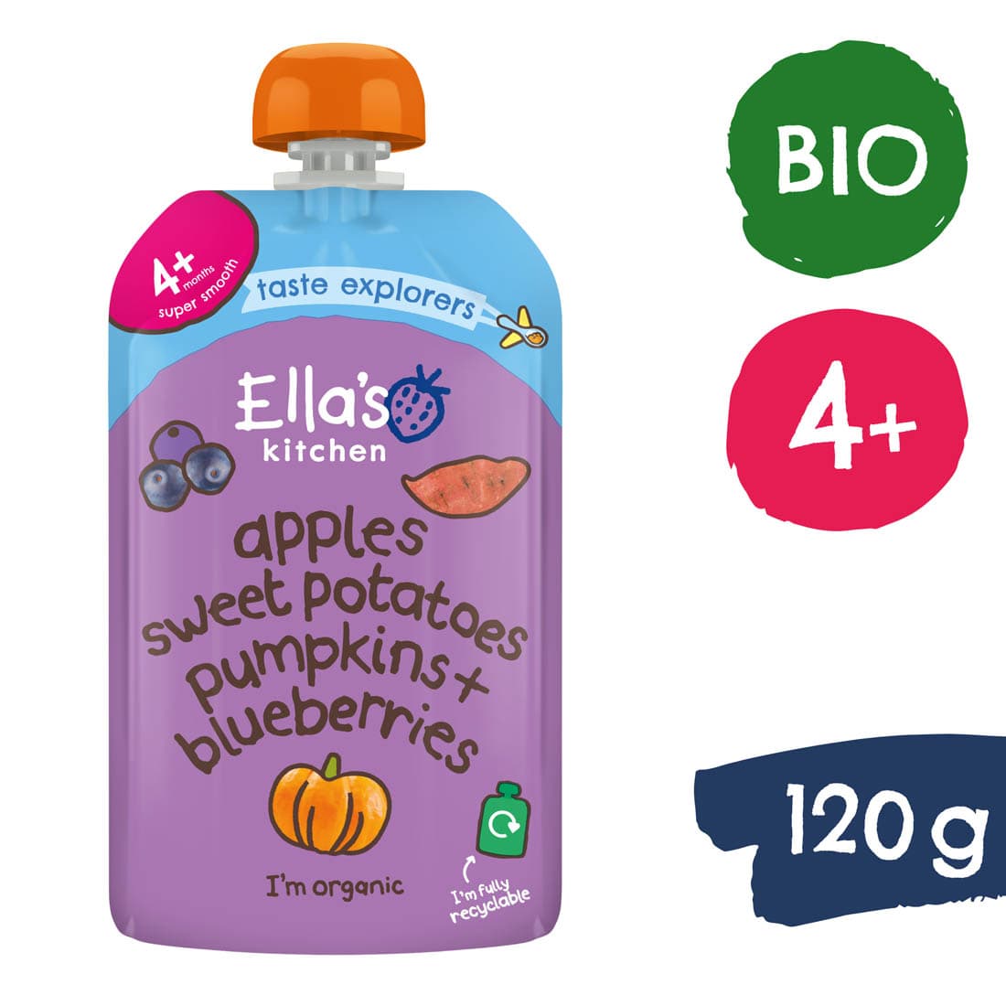 Ella's Kitchen BIO Batáty, tekvica a jablko (120 g)