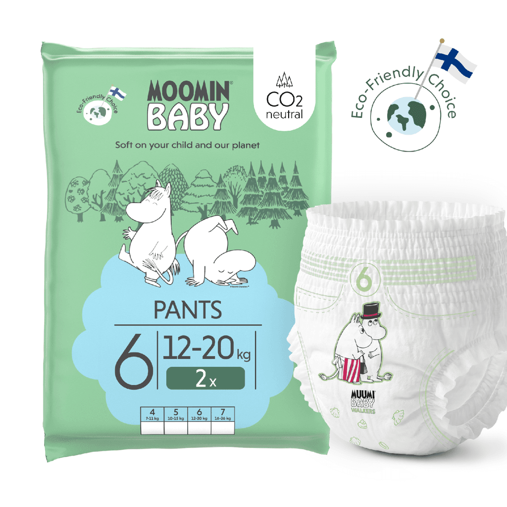 Moomin Baby Muumi Baby Pants 6 Junior 12-20 kg (2 ks), nohavičkové plienky