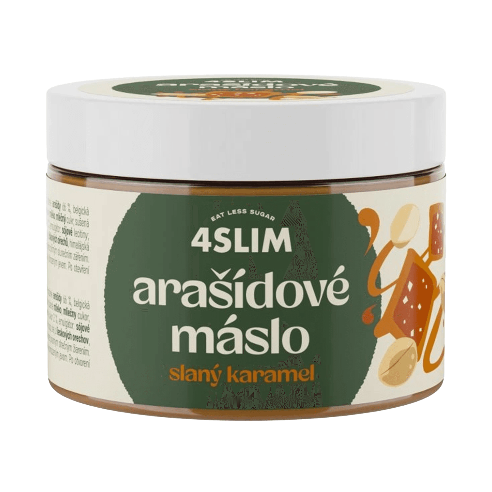 4Slim Arašídové maslo slaný karamel (500 g)