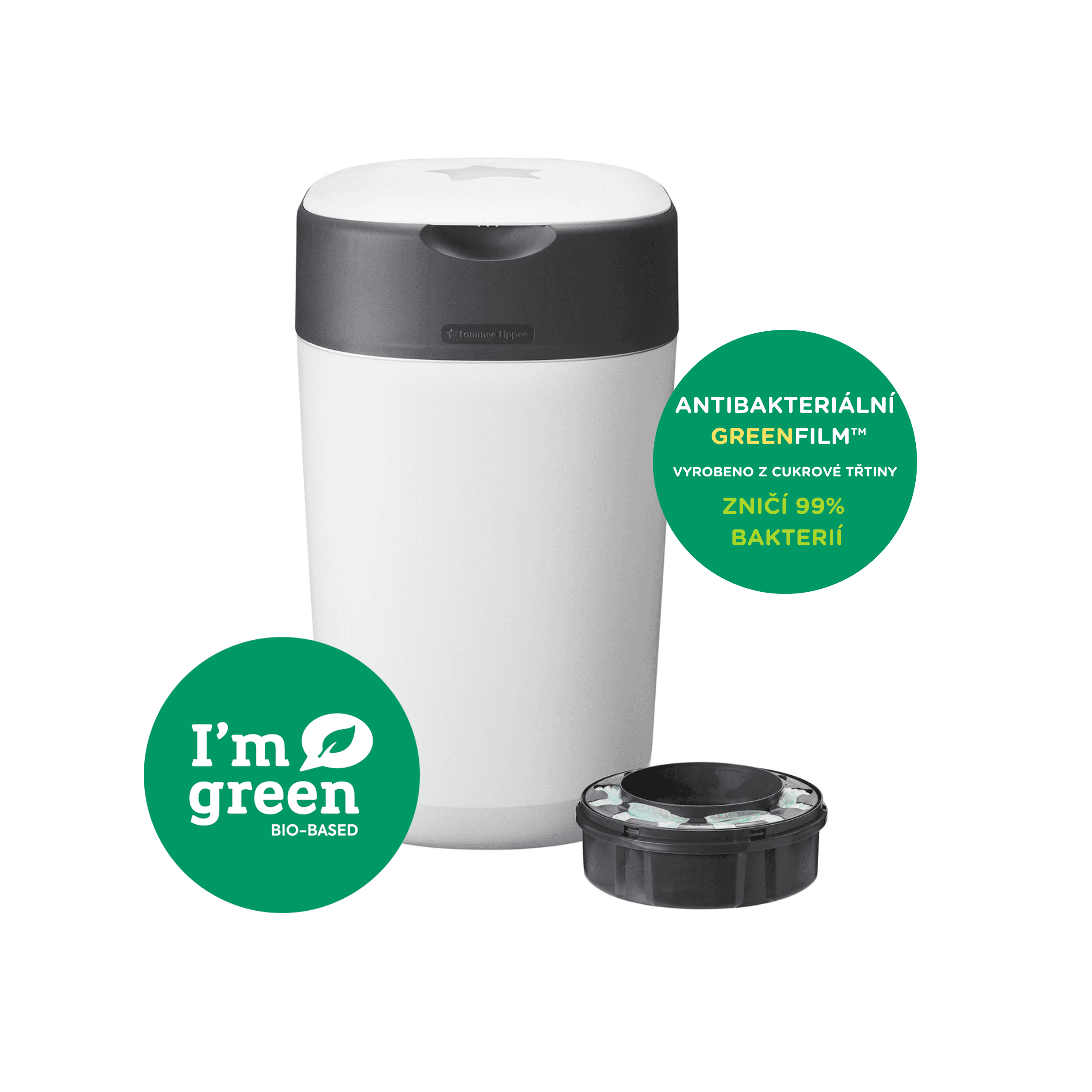 Tommee Tippee Twist & Click Kôš na plienky biely
