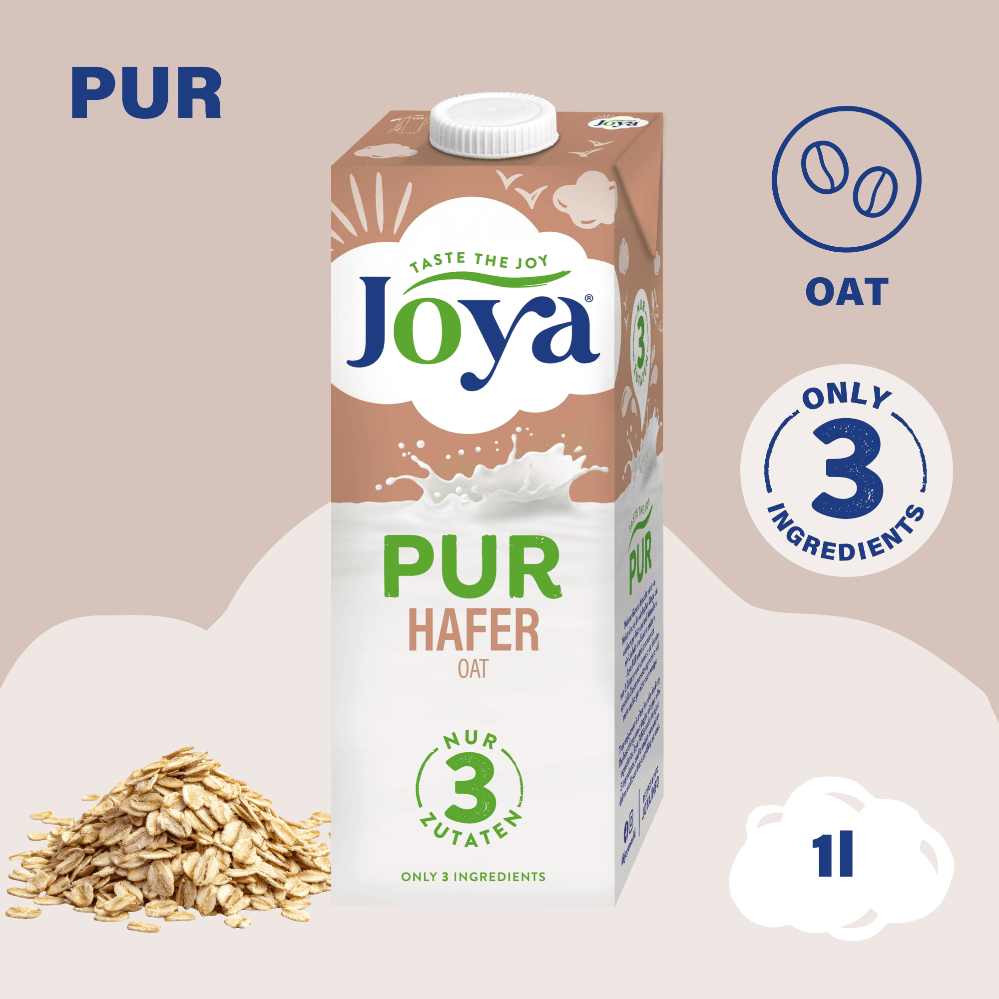 JOYA PUR Ovsený nápoj bez pridaného cukru (1 l)