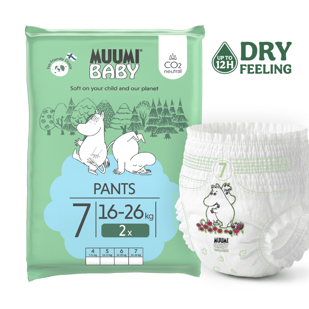 Moomin Baby Muumi Baby Pants 7 XL 16-26 kg (2 ks), nohavičkové plienky