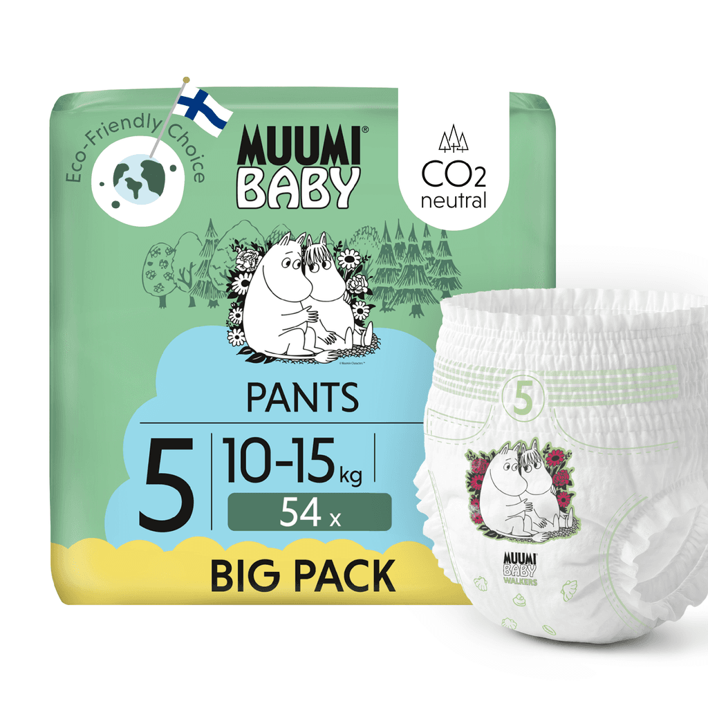 Moomin Baby Muumi Baby Pants 5 Maxi+ 10-15 kg (54 ks), nohavičkové plienky