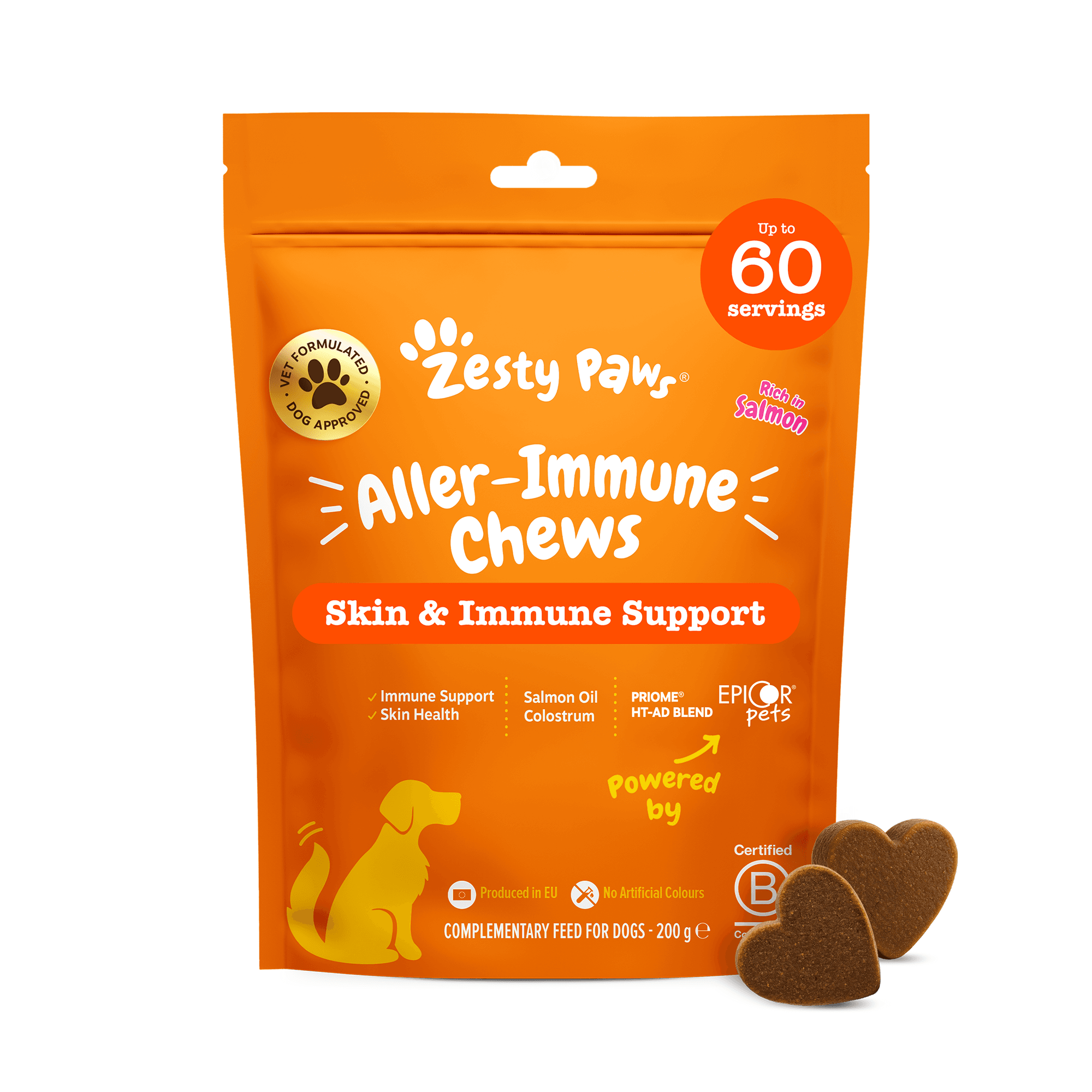 Zesty Paws Allergy & Immunity Chews (60 ks) – funkčný doplnok stravy pre psy na podporu imunity a pri alergiách