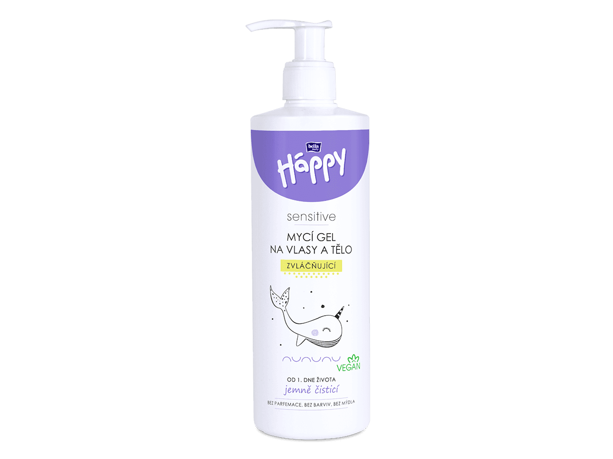Bella Happy Umývací gél na vlasy a telo (400 ml)