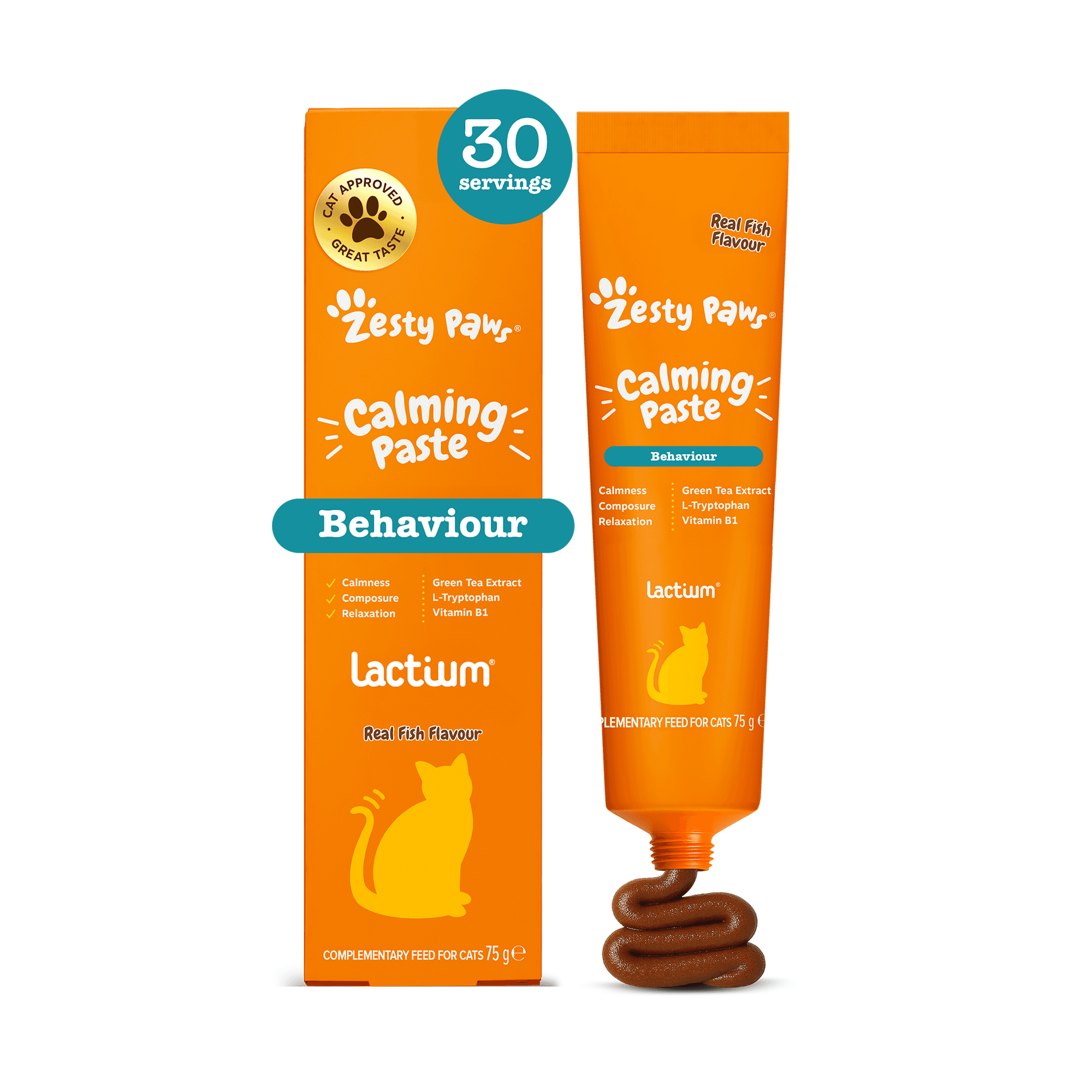 Zesty Paws Calming Paste (75 g) – funkčný doplnok stravy pre mačky na pokoj a pohodu