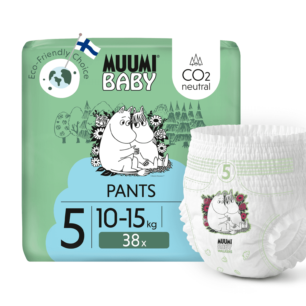 Moomin Baby Muumi Baby Pants 5 Maxi+ 10-15 kg (38 ks), nohavičkové plienky