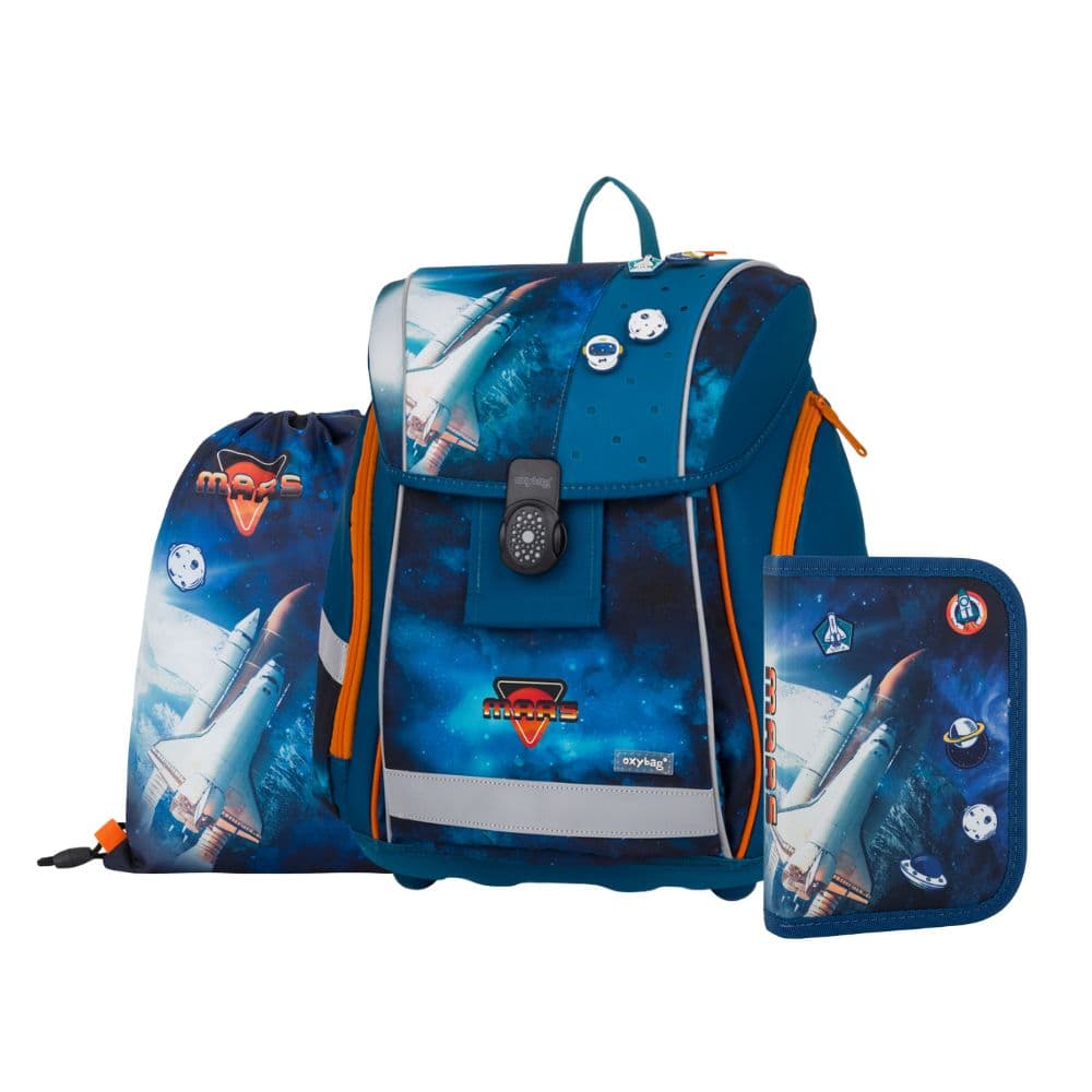 Oxybag Školský set 3-dielny PREMIUM LIGHT Space raketoplán