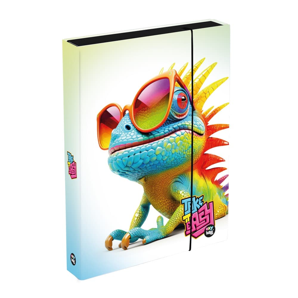 Oxybag Box na zošity A4 Jumbo crazy animals Chameleón