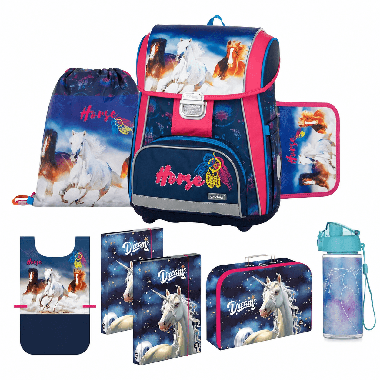 Oxybag Školský set 8-dielny PREMIUM Kôň