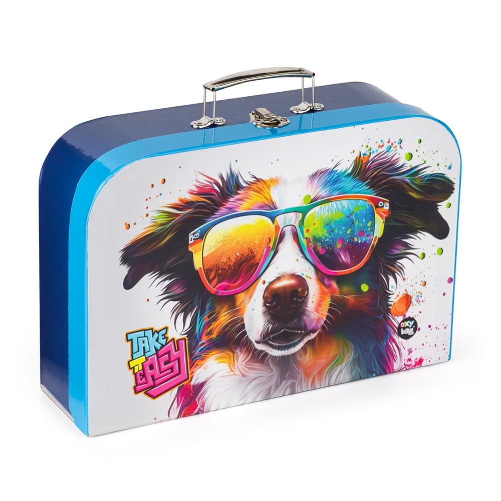 Oxybag Kufrík lamino 34 cm crazy animals pes