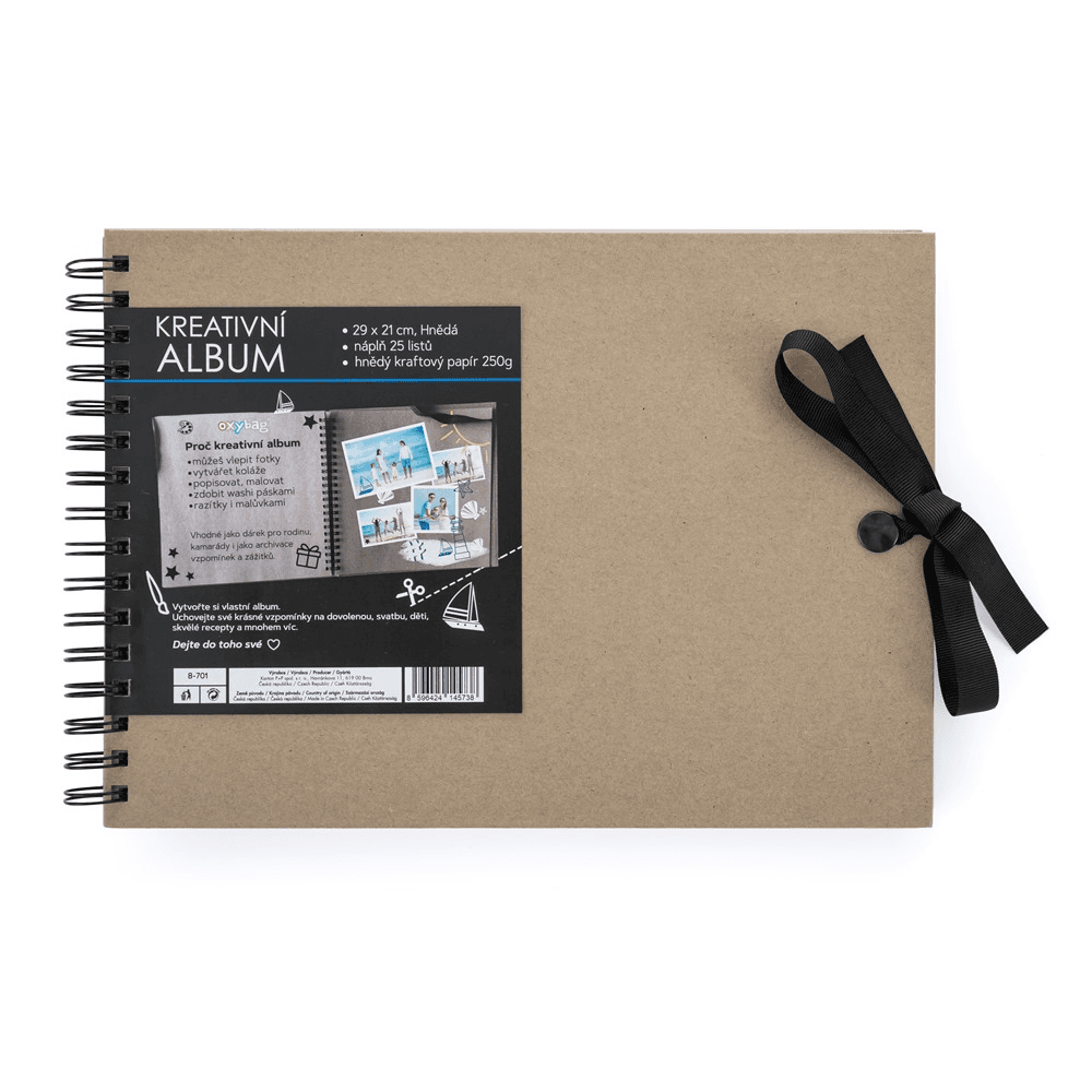 Oxybag Kreatívny album 30 x 21,5 cm hnedá